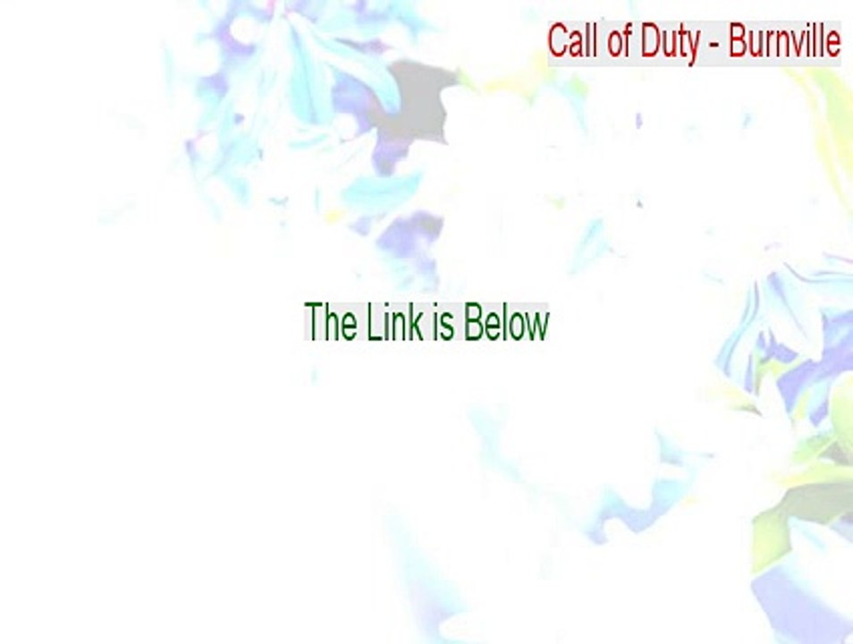 Call of Duty - Burnville Full Download (Legit Download)