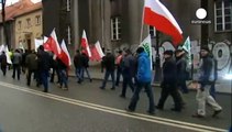 Agricultores polacos em revolta