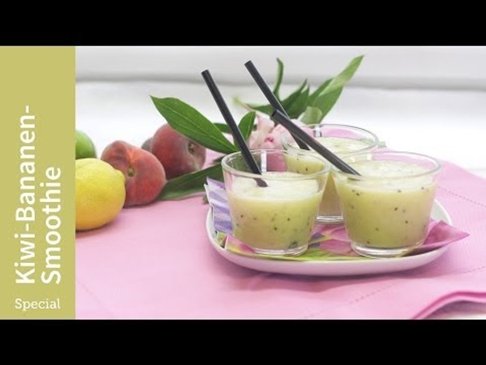 Rezept - Kiwi-Bananen-Smoothie - Special (Red Kitchen - Folge 281.2)