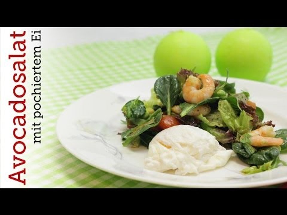 Rezept - Avocadosalat mit pochiertem Ei (Red Kitchen - Folge 271)