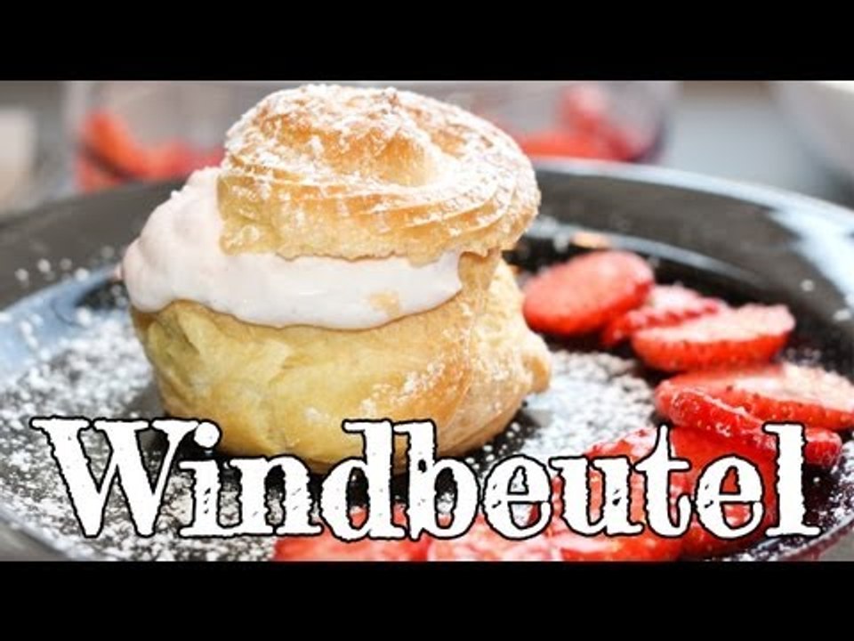 Rezept - Windbeutel mit Erdbeer-Quarkfüllung (Red Kitchen - Folge 171)