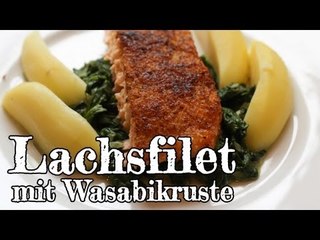 Rezept - Lachsfilet mit Wasabikruste (Red Kitchen - Folge 173)