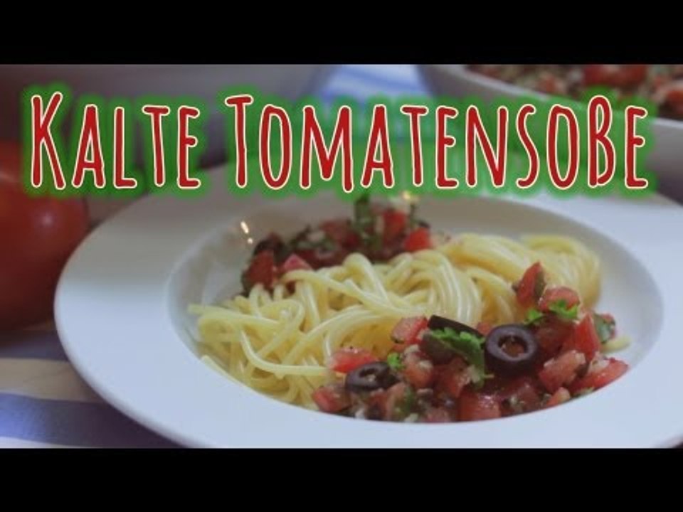Rezept - Kalte Tomatensoße - Pasta (Red Kitchen - Folge 234)