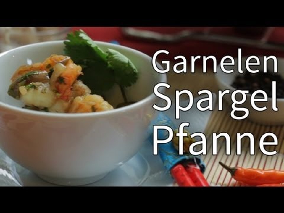 Rezept - Garnelen-Spargel-Pfanne (Red Kitchen - Folge 227)