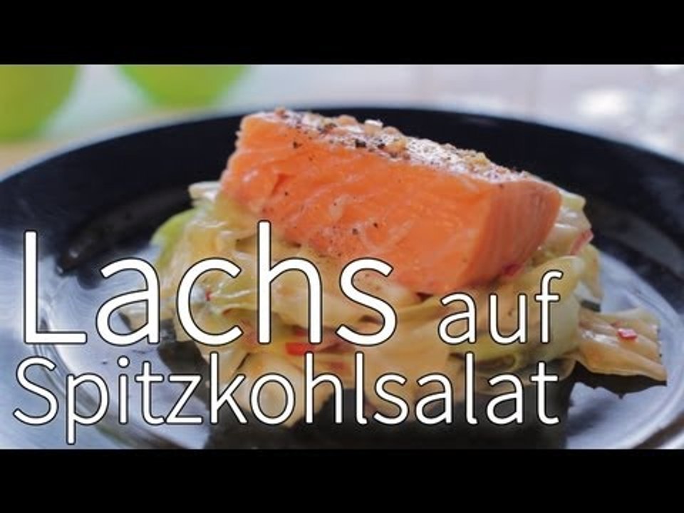 Rezept - Lachs auf Spitzkohlsalat (Red Kitchen - Folge 214) - Ostermenü 2013
