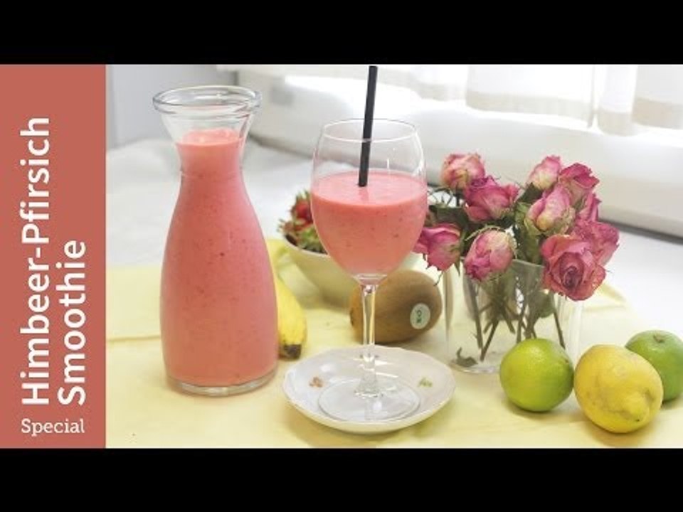 Rezept - Himbeer-Pfirsich-Smoothie - Special (Red Kitchen - Folge 281.1)
