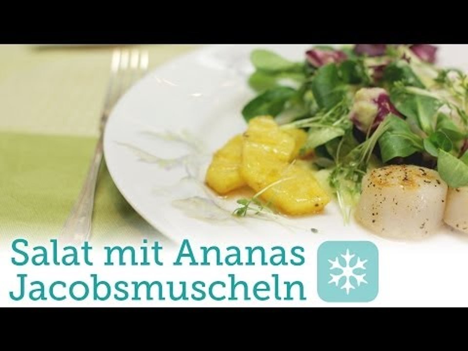 Rezept - Jakobsmuscheln mit Ananas - Wintersalate-Special (Red Kitchen - Folge 259.3)