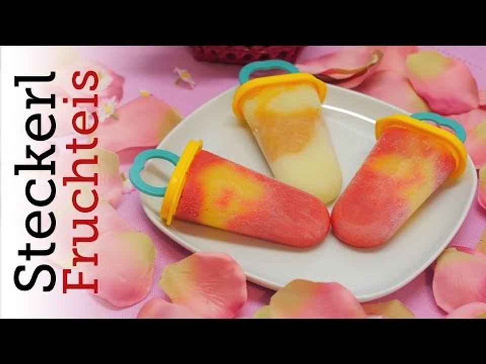 Rezept - Steckerleis - Erdbeer-Mango & Aprikose-Melone - Eis am Stiel (Red Kitchen - Folge 289)