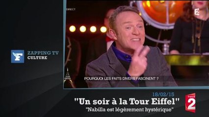 Zapping TV : Pour Christophe Hondelatte, Nabilla est "hystérique"