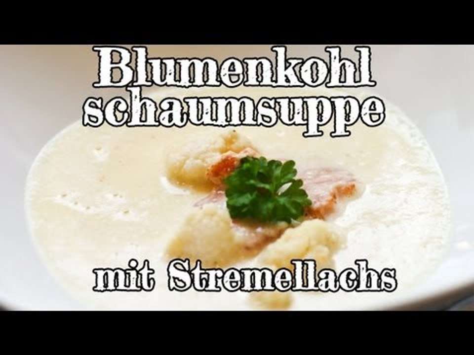 Rezept - Blumenkohlschaumsuppe mit Stremellachs (Red Kitchen - Folge 159)