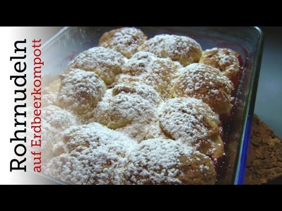 Rezept - Rohrnudeln auf Erdbeerkompott (Red Kitchen - Folge 127)