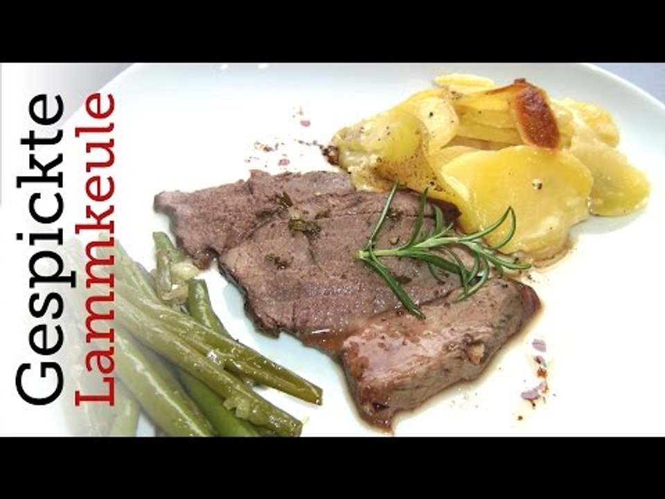 Rezept - Gespickte Lammkeule (Weihnachtsmenü: Hauptspeise) (Red Kitchen - Folge 67)