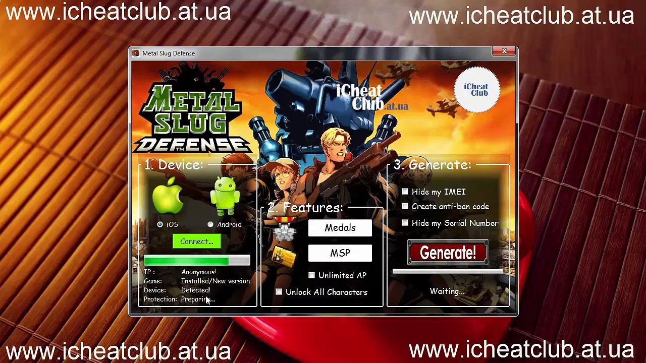 Metal Slug Defense Generator Resources 2015 | Medals, MSP Hack tool !