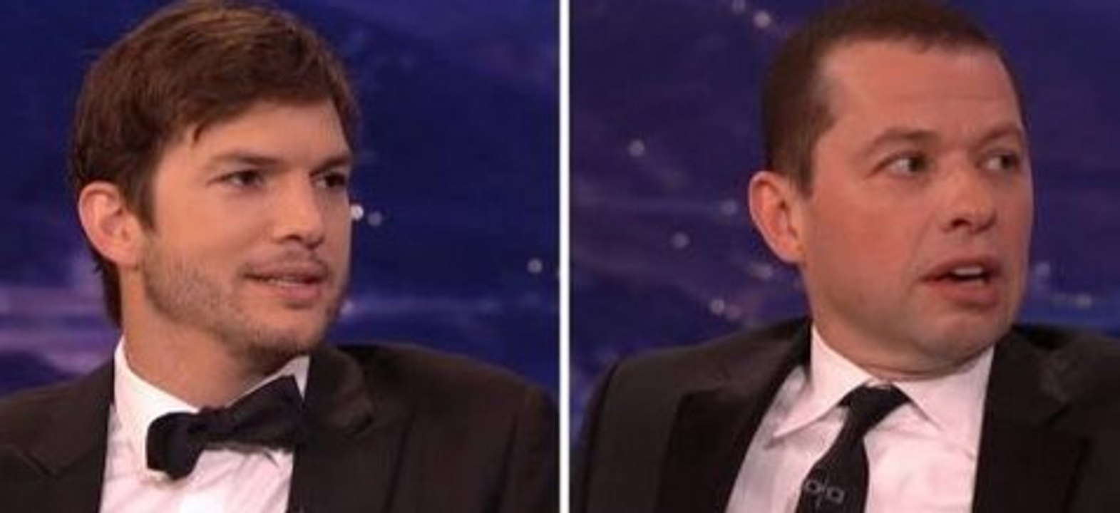 Jon Cryer and Ashton Kutcher On Kissing Each Other