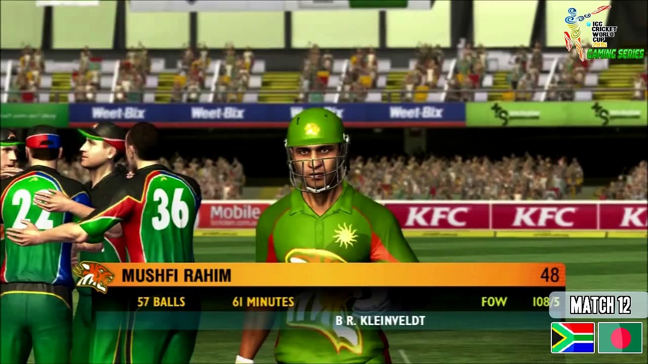 ICC Cricket World Cup 2015 (Gaming Series) - Pool B Match 12 Bangladesh v South Africa