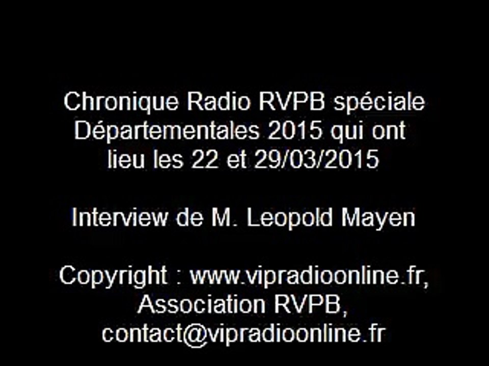 Leopold Mayen, Départementales 2015 Canton Cagnes 2