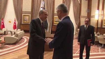 Cumhurbaşkanı Erdoğan, Haşim Taçi'yi Kabul Etti