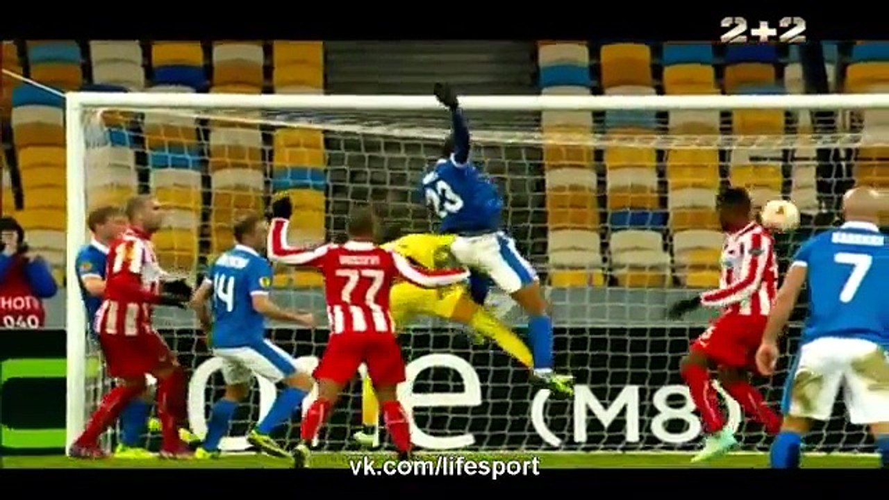 Dnipro 2 - 0 Olympiakos Piraeus - Europa League - Play Offs - Highlights  - 19/02/2015