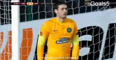 Xherdan Shaqiri Goal Celtic 0 - 1 Inter Europa League 19-2-2015