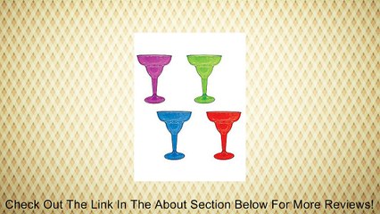 Cocktail Margarita Glasses Package of 20 - 10 oz (Assorted Colors) Review