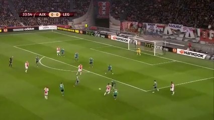 Ajax 1 - 0 Legia Warszawa All Goals 19/02/2015 - Europa League