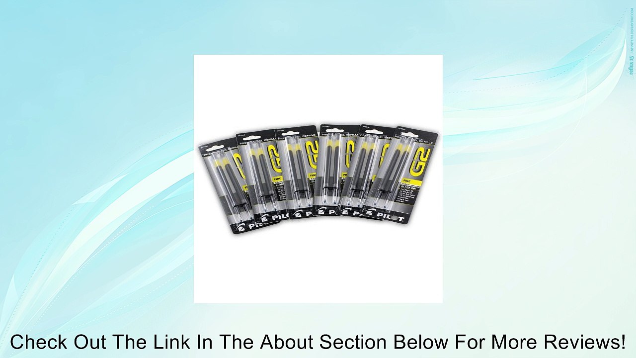 Pilot G2 Gel Ink Refill, Fine Point, Black Ink - Pack of 6 (PIL77240-6PACKS) Review