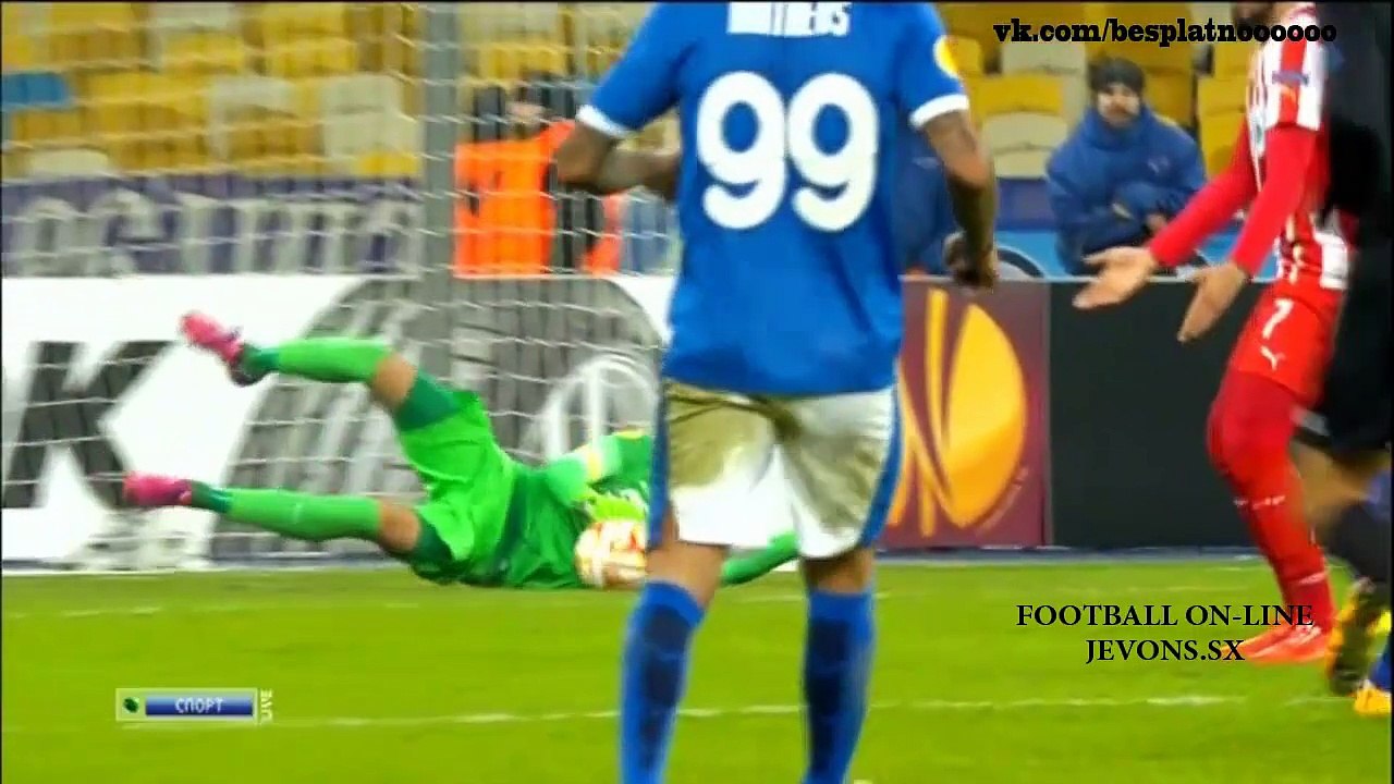 Днепр - Олимпиакос 2-0  Лига Европы 2014-2015 19.02.2015  Обзор матча  Highlights