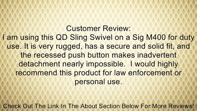 Midwest Industries Quick Detach Sling Swivel Heavy Duty Flush Push Button Review