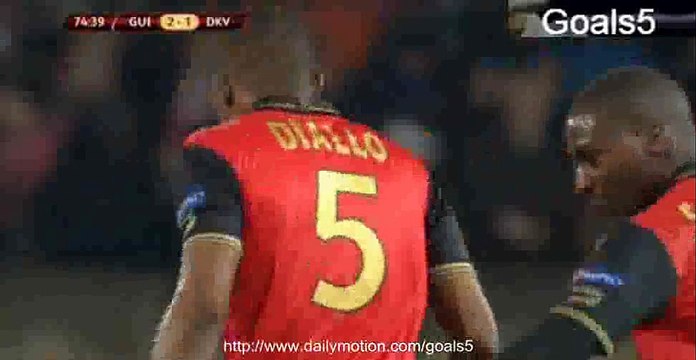 Mustapha Diallo Goal Guingamp 2 - 1 Dinamo Kiev Europa League 19-2-2015