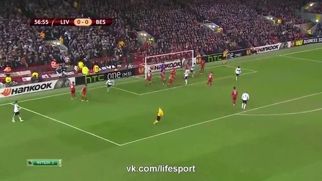 Liverpool 1 - 0 Besiktas All Goals and Full Highlights 19/02/2015 - Europa League