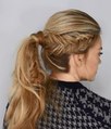 One Sided Dutch Fishtail Braid with Ponytail