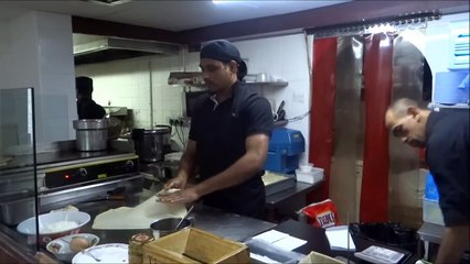 Roti Canai - Authentic Malaysian Street Food from Singapore at "Roti King", Euston, London.