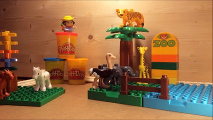DUPLO Lego Zoo Safari animaux Kinder surprise elephants tigre autruche jouets