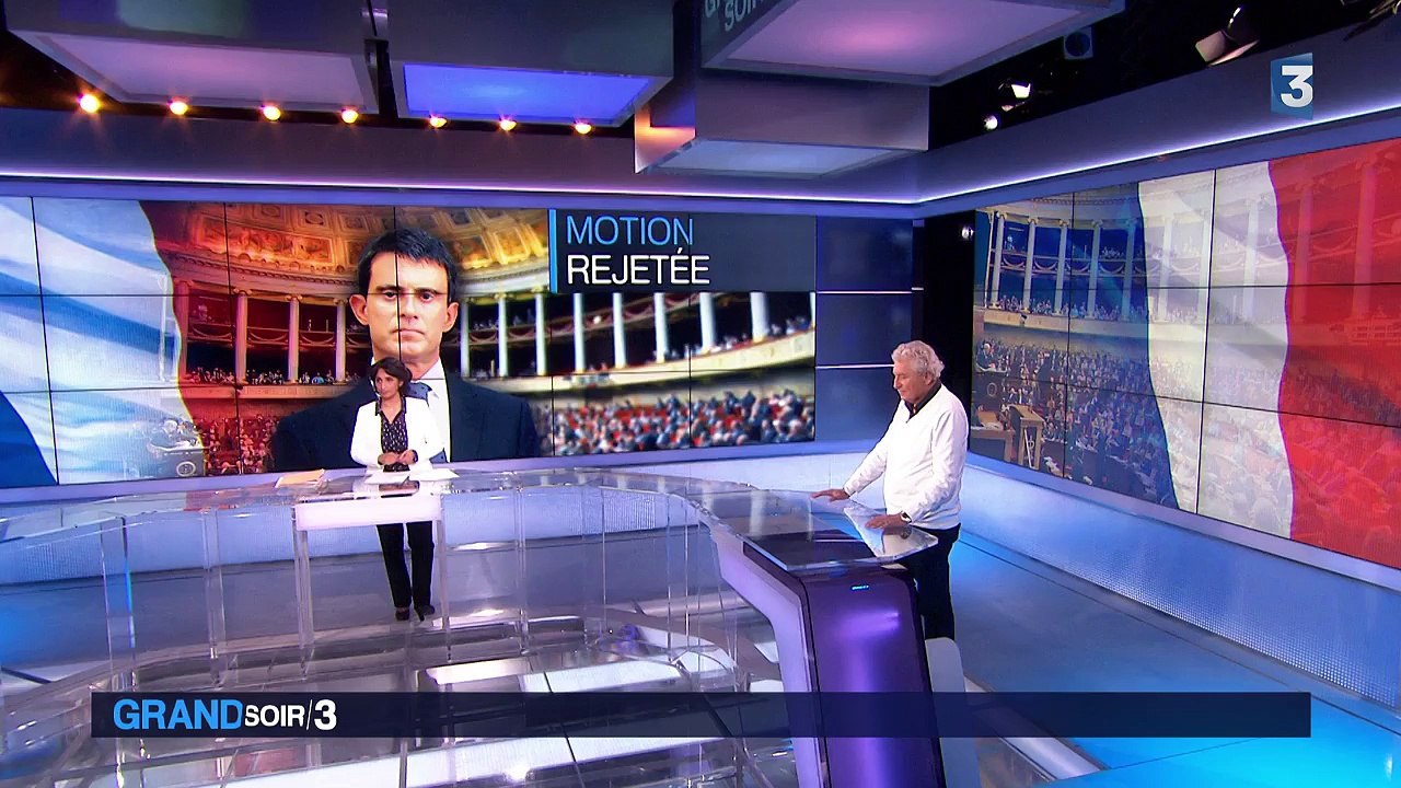 Rejet de la motion de censure à l'Assemblée nationale