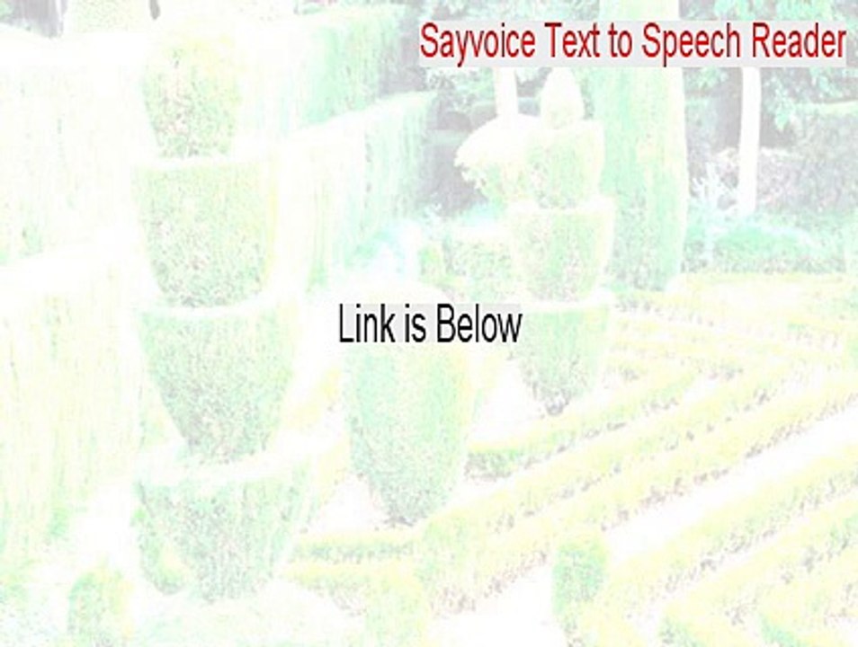 Sayvoice Text to Speech Reader Full [Download Now]