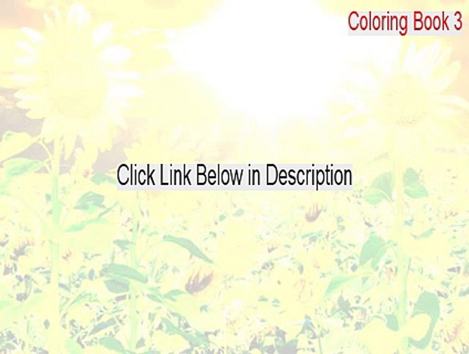 Coloring Book 3: Animals Serial - Free Download