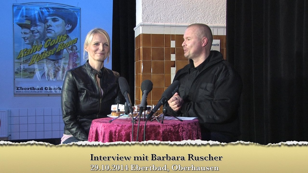 UnArt Live TV Interview Barbara Ruscher, Ebertbad Oberhausen 2014