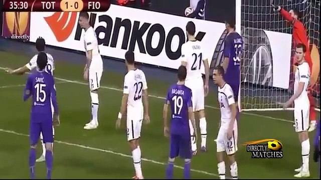 Tottenham vs Fiorentina 1 1 All Goals and Highlights (Europa League) 2015‬