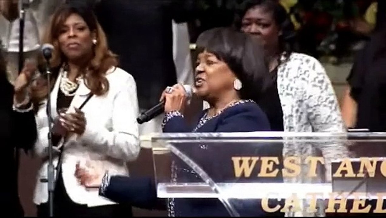 Pastor Shirley Caesar at Pastor Andrae Crouch Homegoing Celebration (Low)