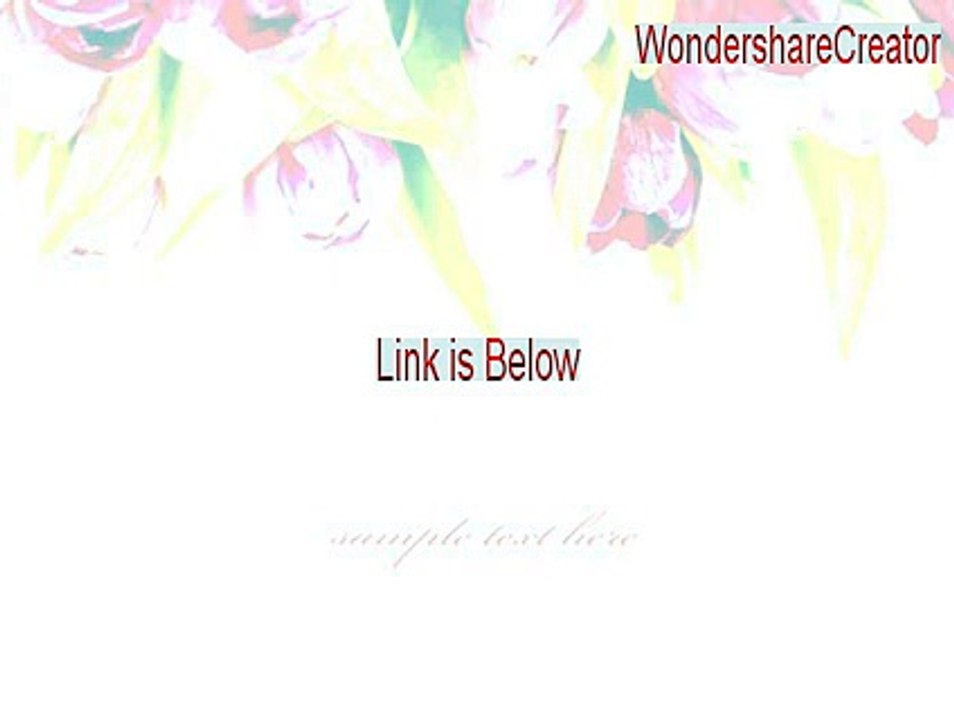 WondershareCreator Cracked (Download Here 2015)