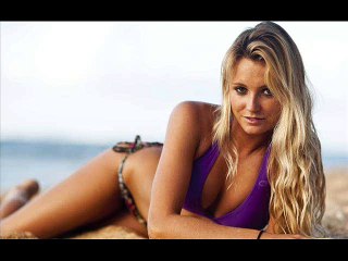 Alana Blanchard Hot bikni on beach sports photo