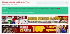 saranapoker.com agen texas poker dan domino online indonesia terpercaya