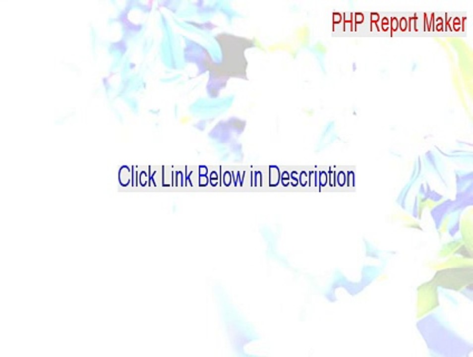 PHP Report Maker Full Download (Instant Download)