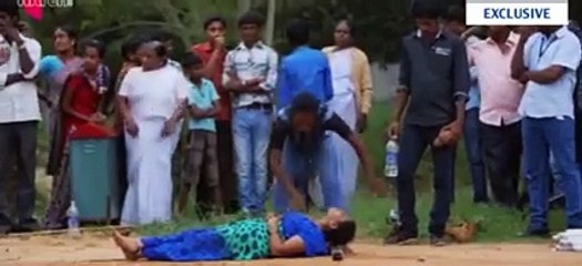 Husband and wife doing very dangerous stunt