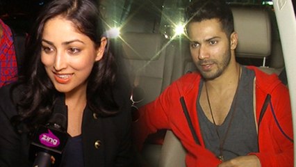 Varun Dhawan & Yami Gautam Spotted At Airport | Badlapur Promotion