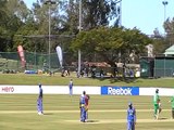 Final moments of Anamuls century and his celebration Bangladesh Under-19s v Sri Lanka Under-19s