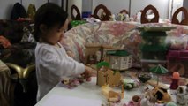 Girl And Sylvanian Families