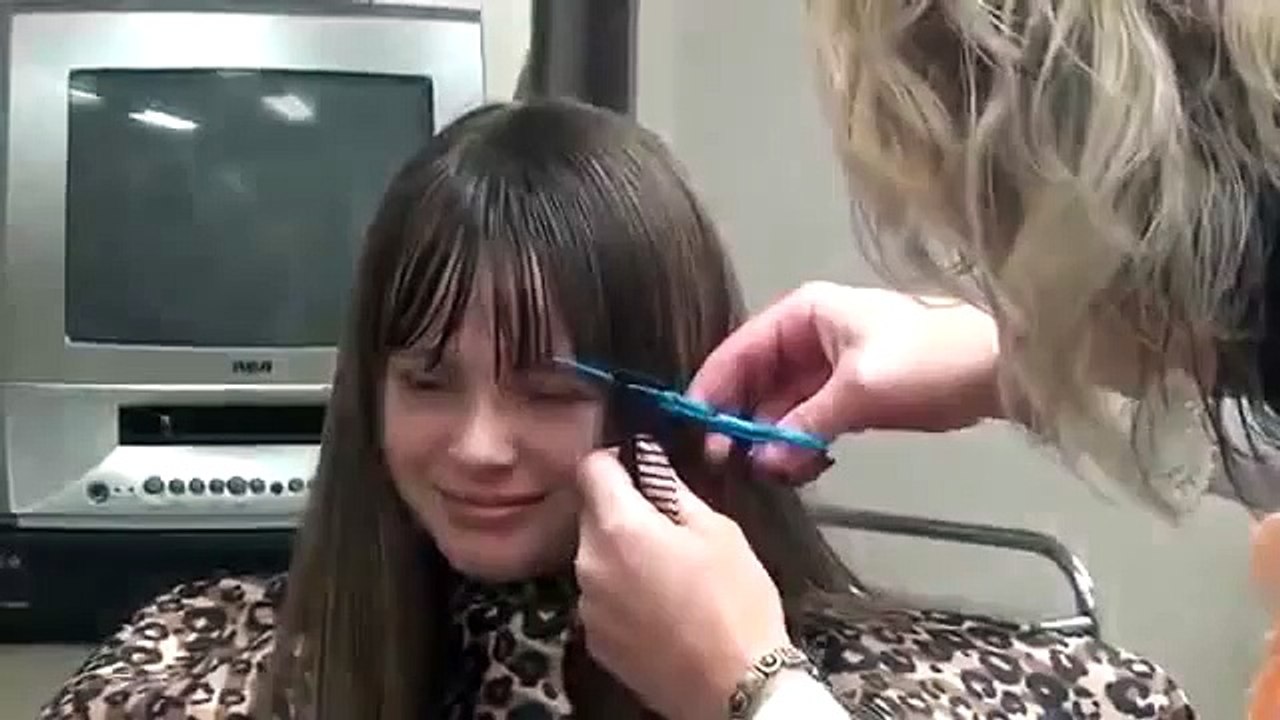 Cut Blunt Bangs into Long Hair Easy Hairstyles