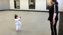 3 Year Old girl Reciting the Student Taekwondo Creed is so cute!