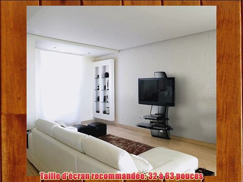 Meliconi Ghost Design 2000 Support mural pour TV Plasma / LCD Noir Carbone